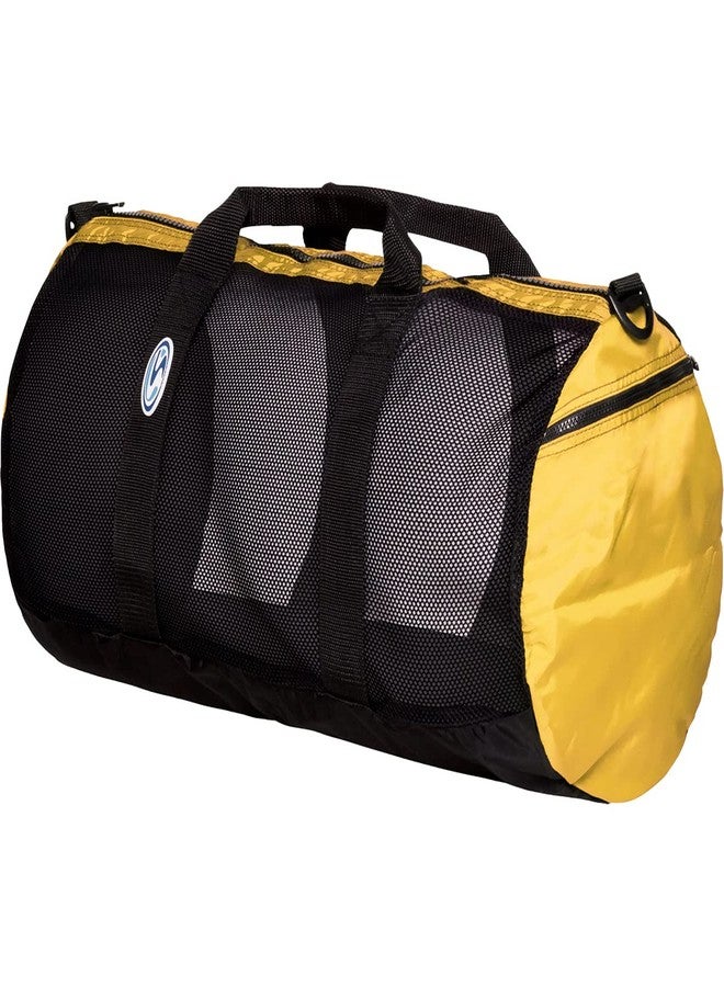STAHLSAC Mesh Duffel Bag: Ideal for dive gear, beach & watersport accessories, 22" YELLOW